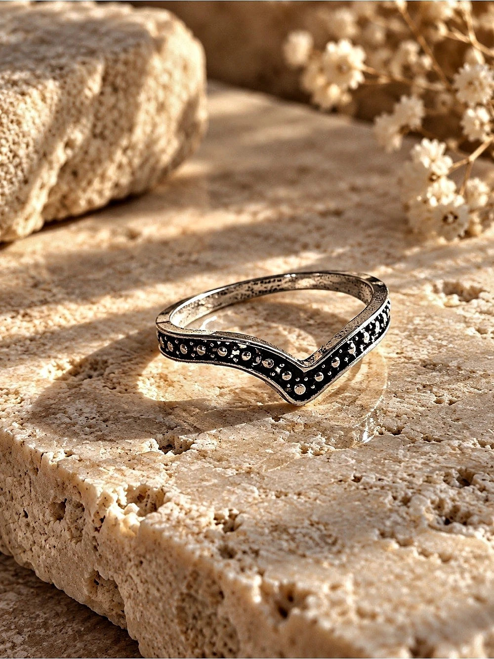 Pavé Silver-Tone Ring